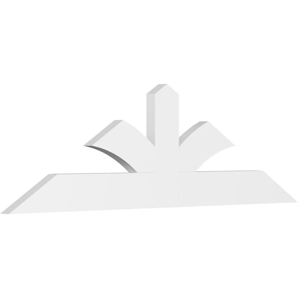 Ekena Millwork Richland Architectural Grade PVC Gable Bracket, 72"W x 21"H x 2"D x 6"F, 7/12 Pitch GBP072X21X0206RIC00 - main